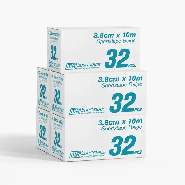 5 Dozen MLA Sporttape 3,8 cm Beige. 160 st.