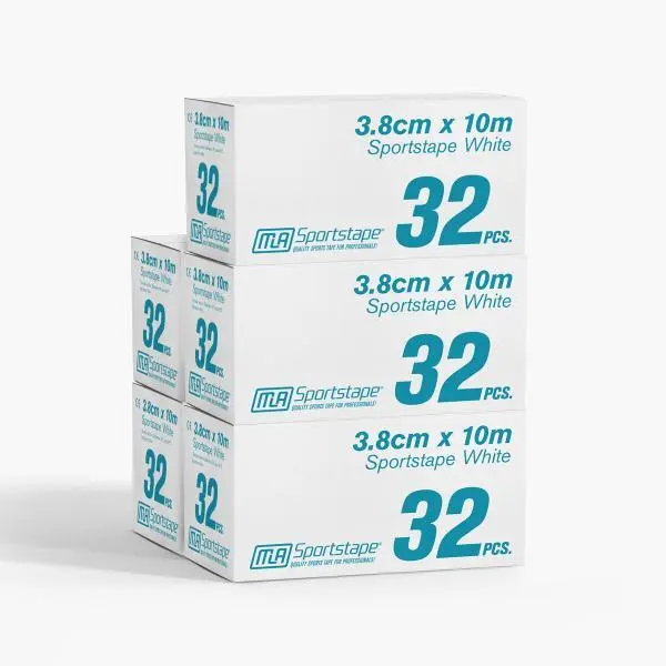 5 Dozen MLA Sporttape 3,8 cm Wit 160 st.