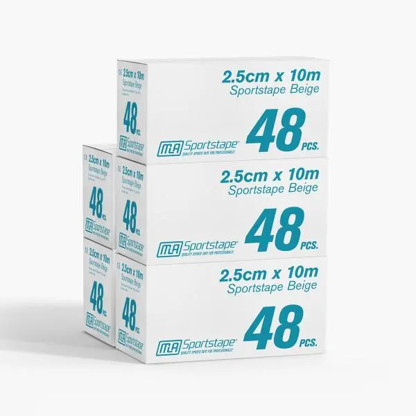 5 Dozen MLA Sporttape 2,5 cm Beige 240 st.