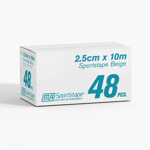 MLA Sporttape 2,5 cm Beige 48 st.